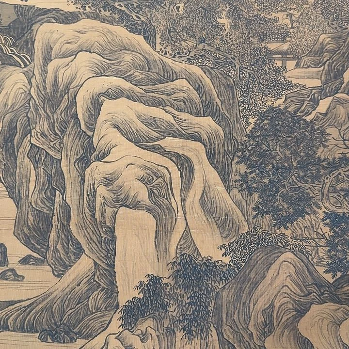 石****画山水图挂画装饰挂画