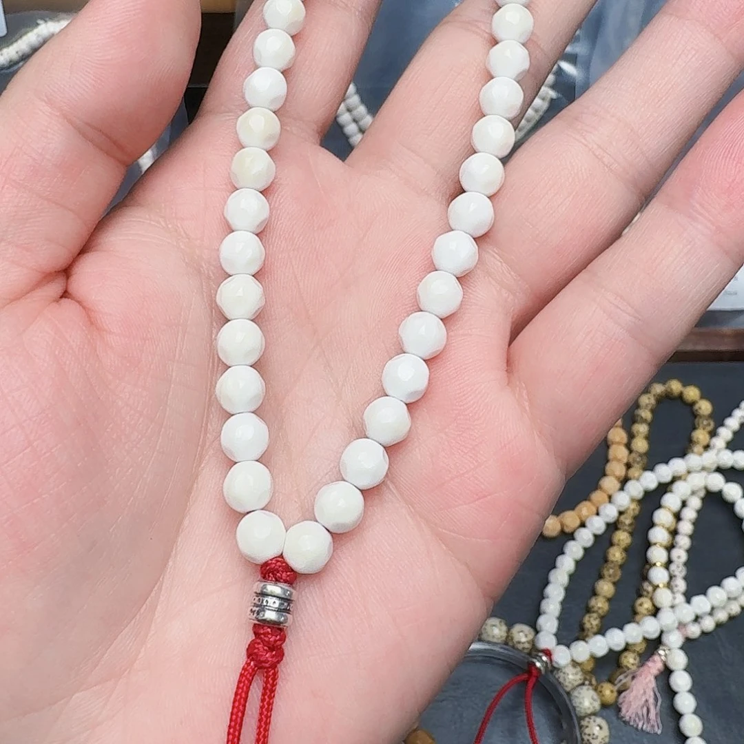 星月菩提吊坠兰*白玉无相