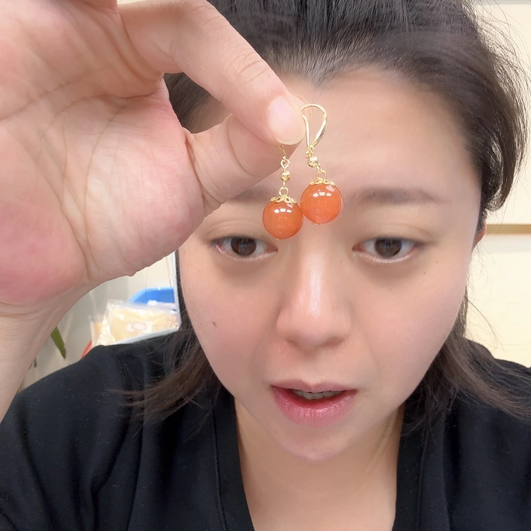 南红玛瑙银S925镶嵌珠宝奇石90