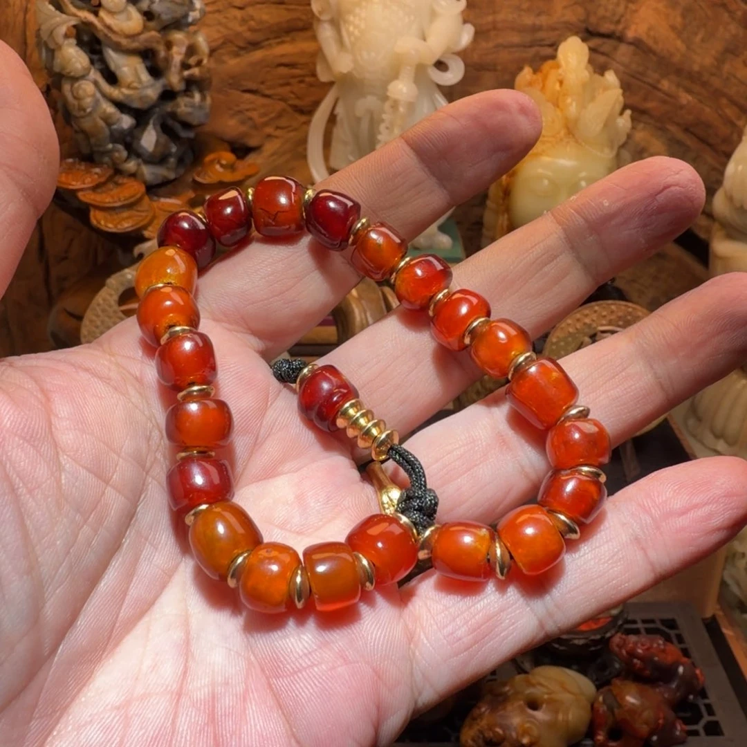 郎***令玛瑙/玉髓未镶嵌手链