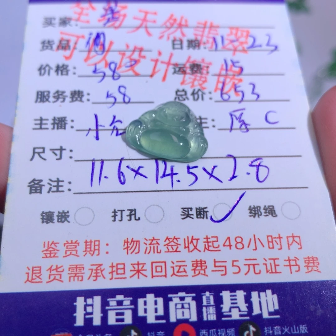 颈饰未镶嵌翡翠是****?