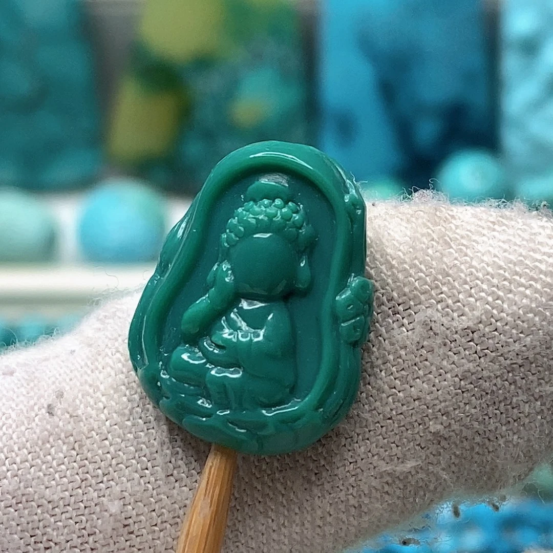 绿松石未镶嵌天然原矿 地大质检