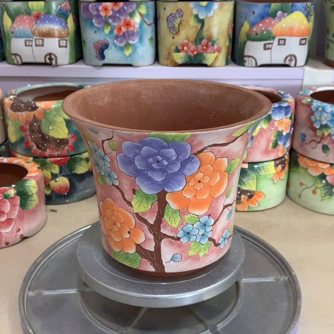 福利花盆，手绘花盆