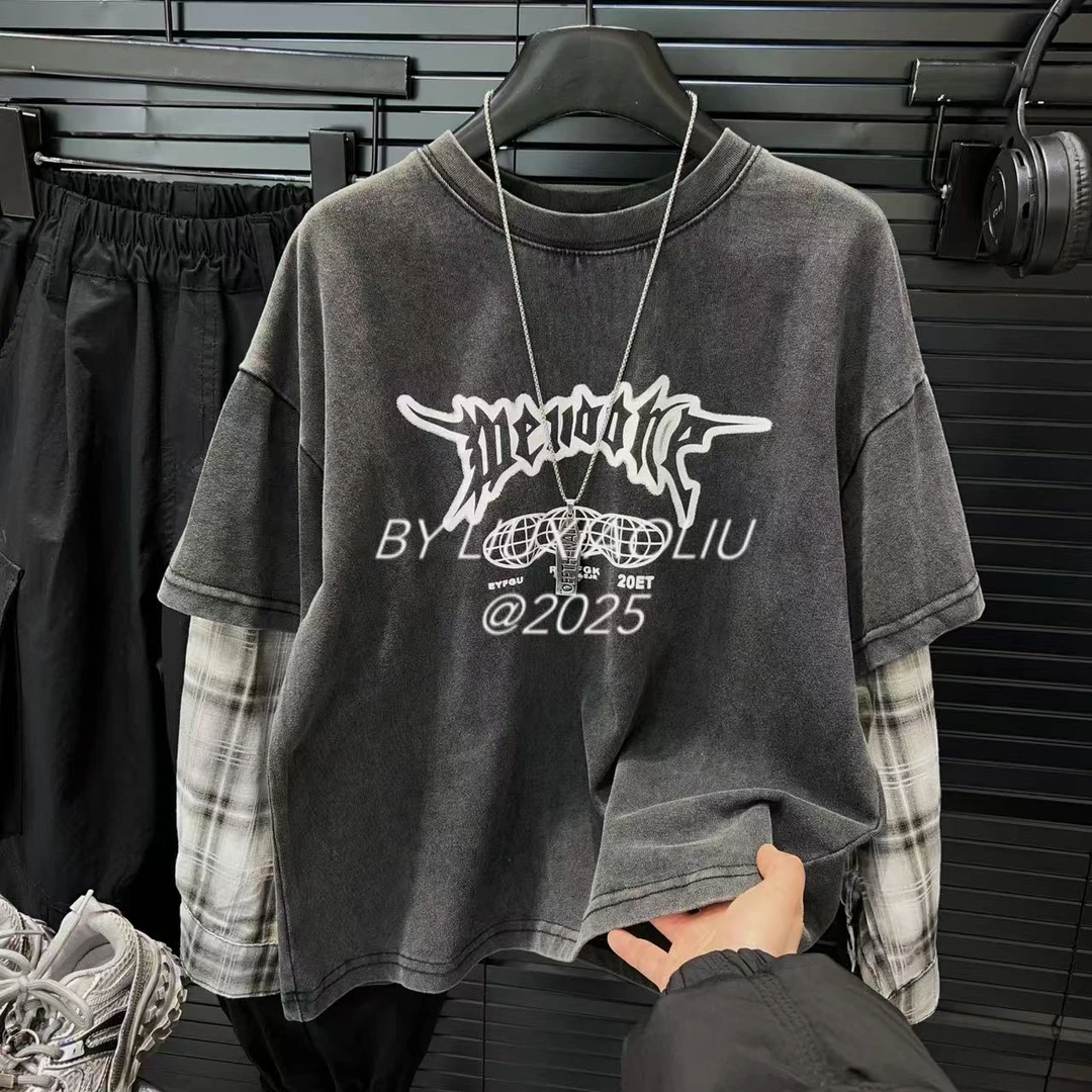 杭州六小六正版 BY LIUXIAOLIU春款儿童假两件长袖15591