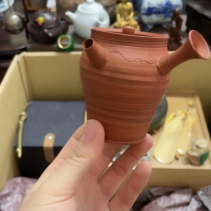 陶中古工艺品摆件