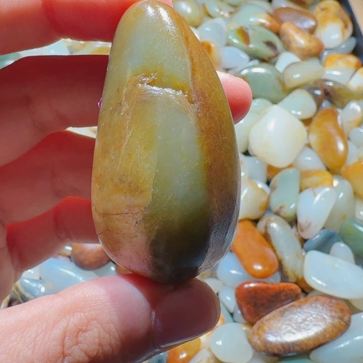 和田玉未镶嵌手链57克