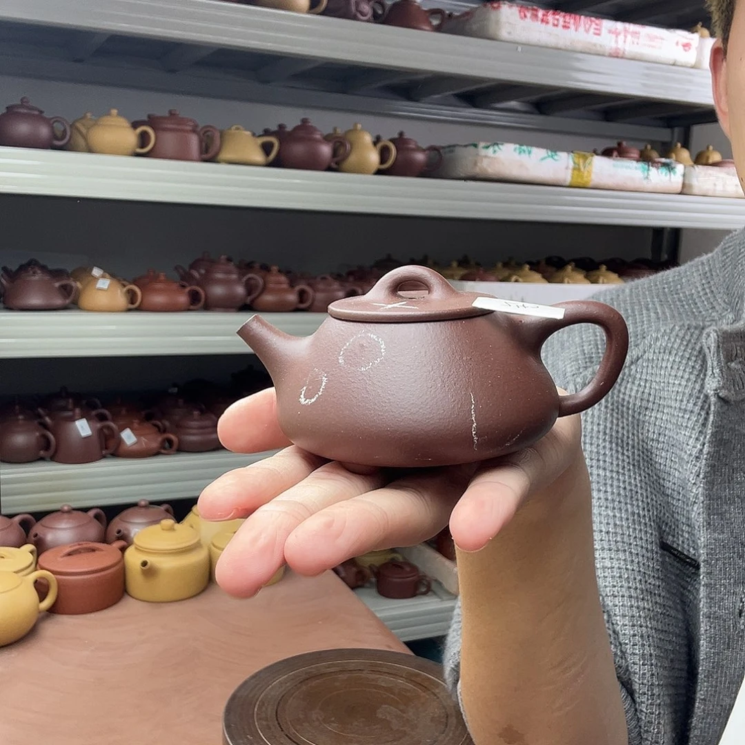 紫砂茶壶平盖石瓢微瑕
