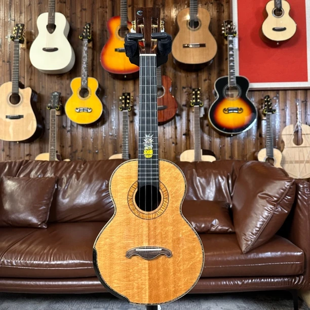 (售完欣赏）UKC全单26寸云杉熊爪纹可可菠萝手工专业夏威夷尤克里