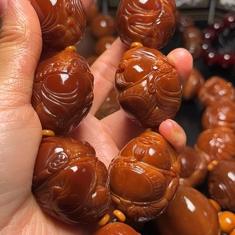 路***啊橄榄核手串/手链嘟嘟财神