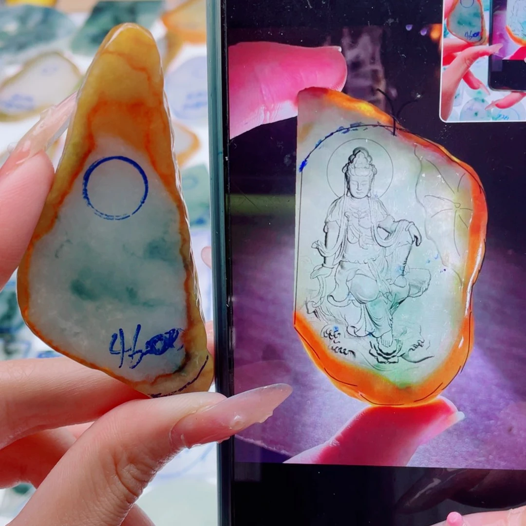 定制翡翠未镶嵌纯天然缅甸a货翡翠