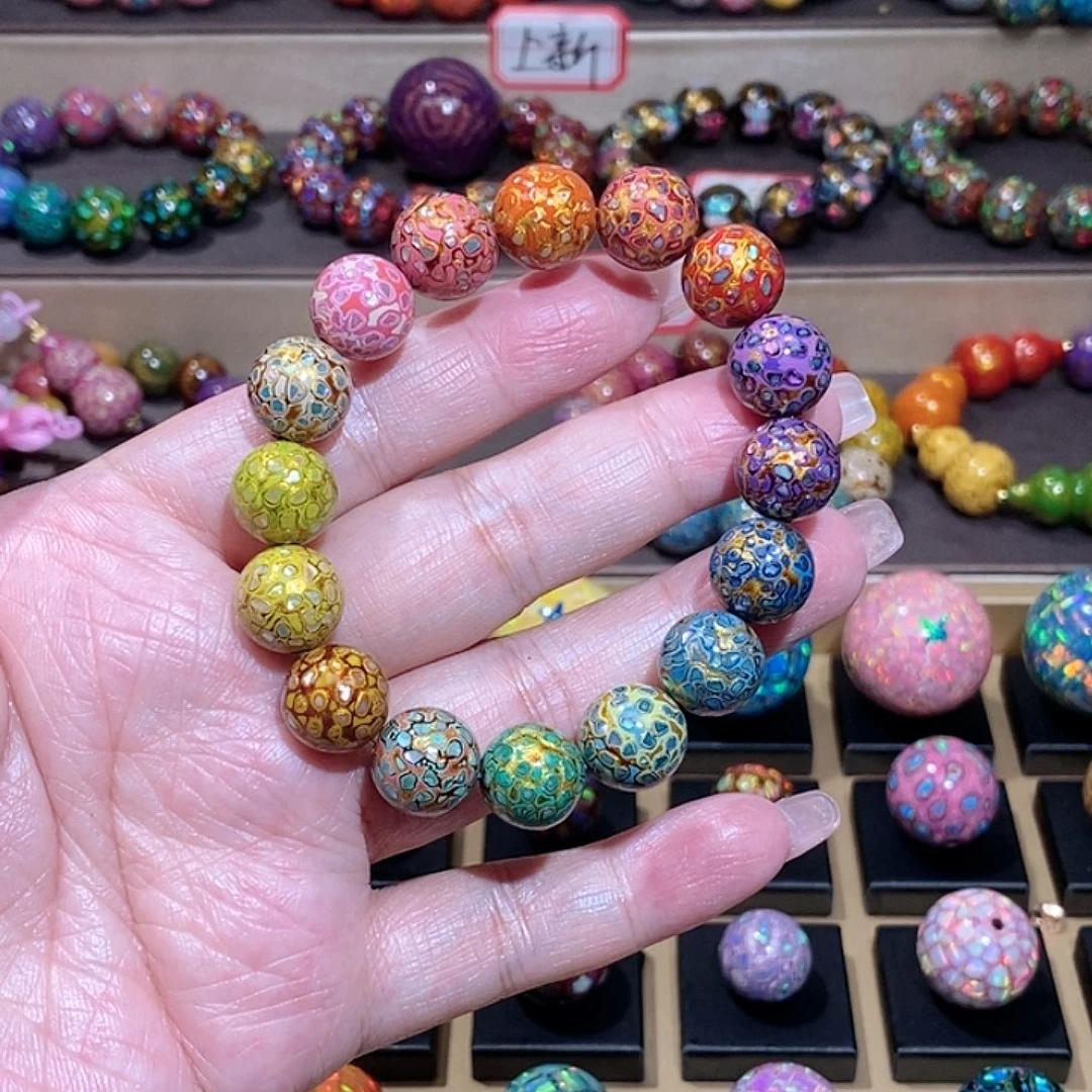 大漆珠1.2螺钿多宝手串