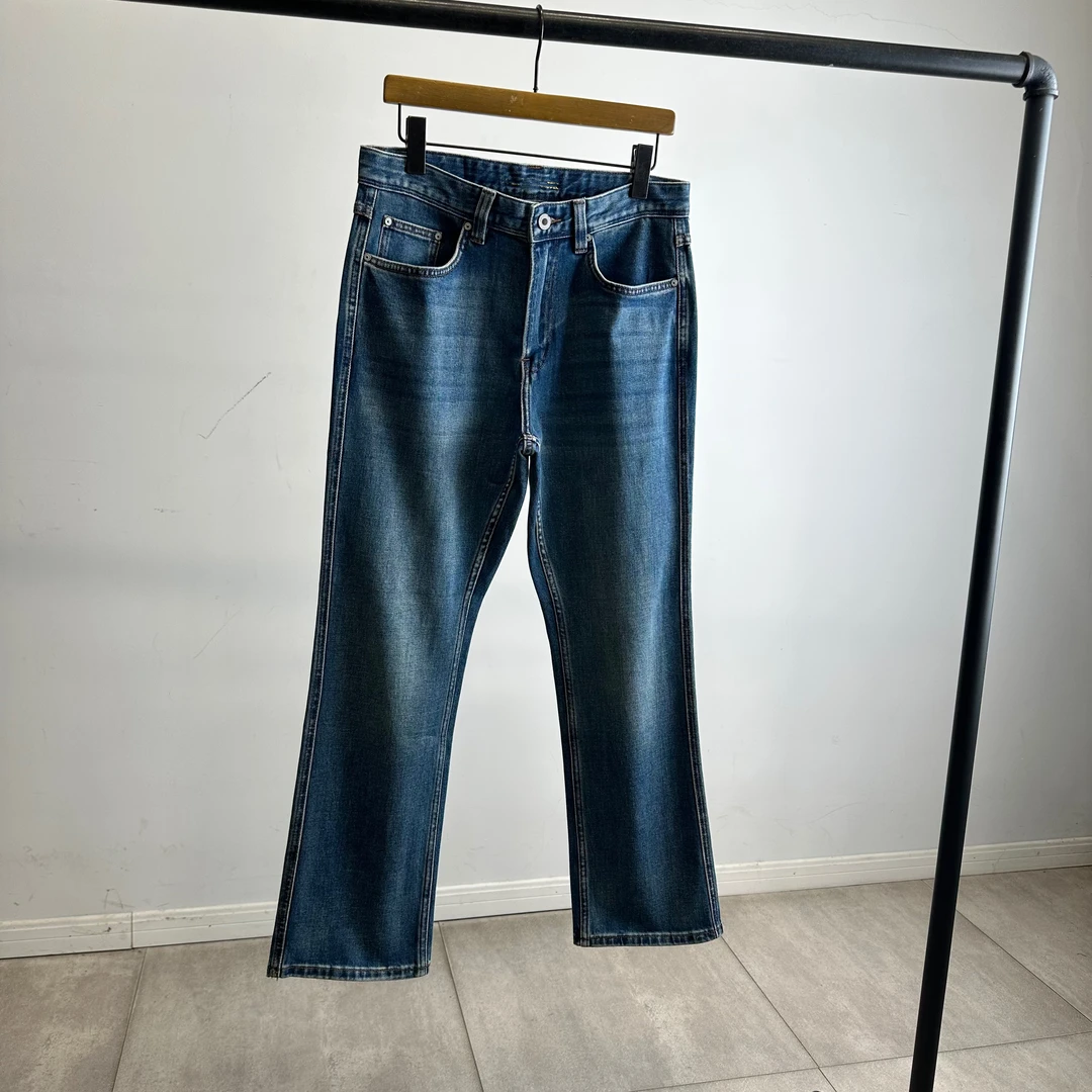 重磅春秋款水洗棉弹力微喇时尚显高气质牛仔百搭长裤2592