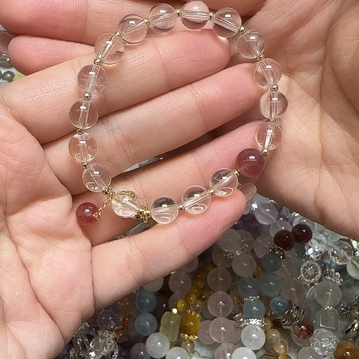 水晶手串未镶嵌天然