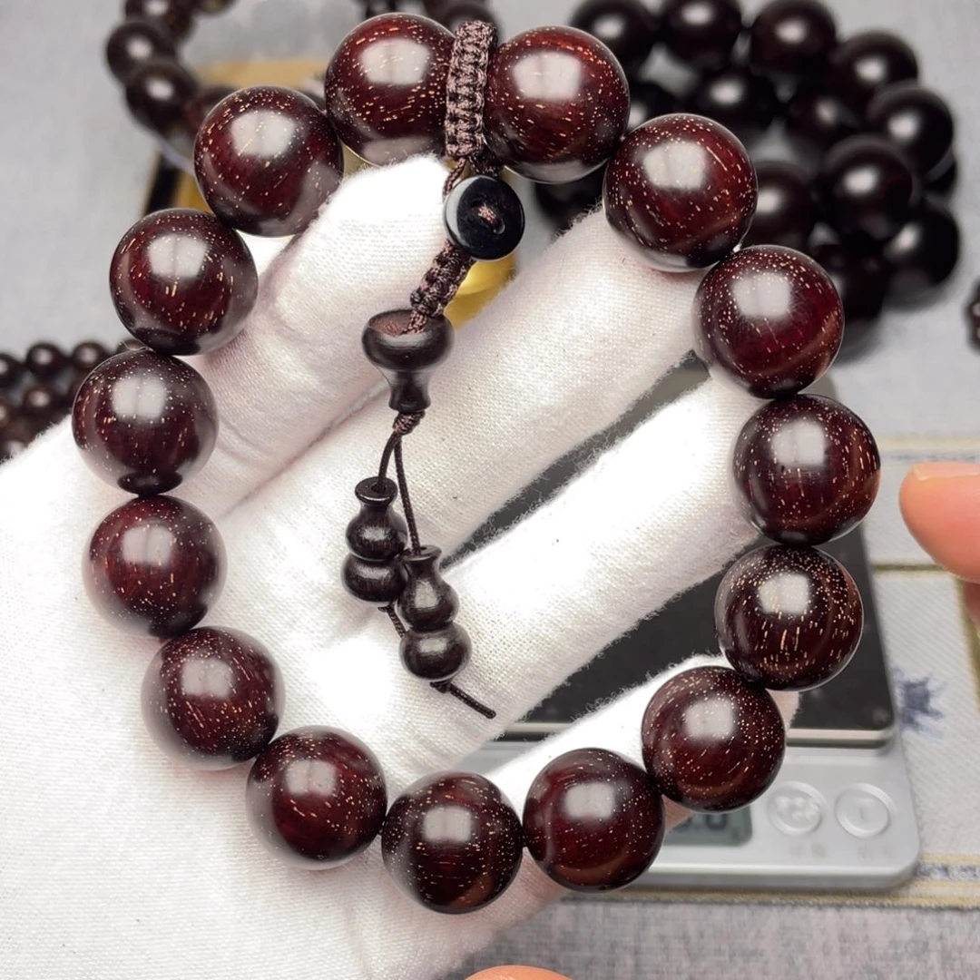 檀香紫檀（小叶紫檀）拼**伙1.5 15颗 老料多金星