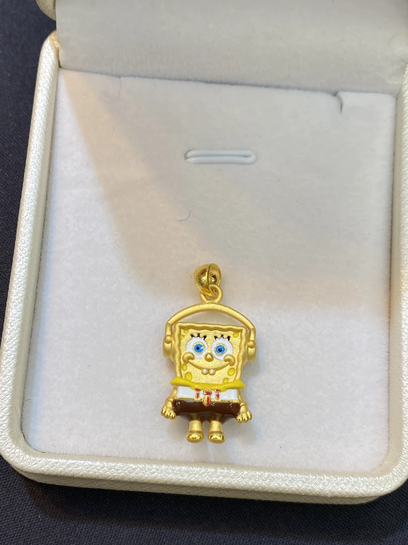 足金999海绵宝宝➕6金珠