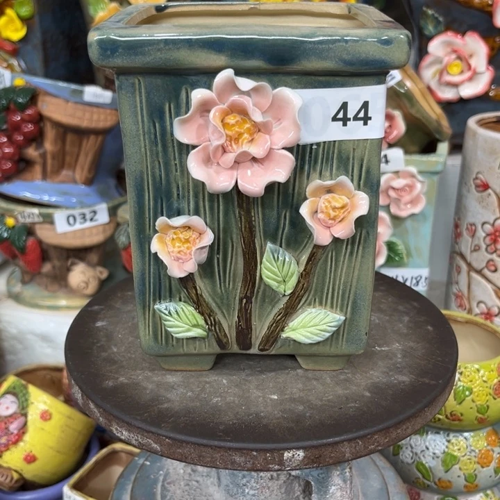 紫砂花盆粗陶材质多肉花盆