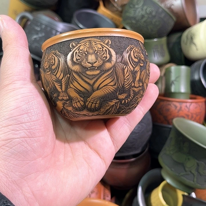 茶杯紫砂全手工紫砂主任杯
