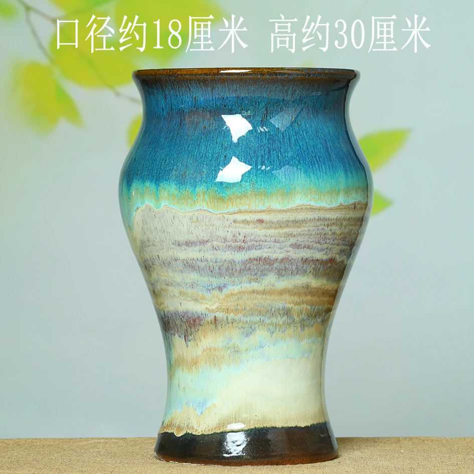 特价多肉花盆老桩法师绿植兰花粗陶简约家用绿植陶瓷有孔透气大号