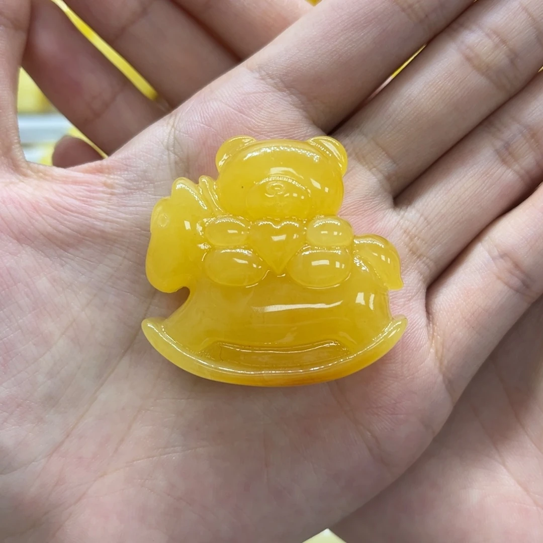 未镶嵌琥珀手链天然琥珀木马熊13.1g