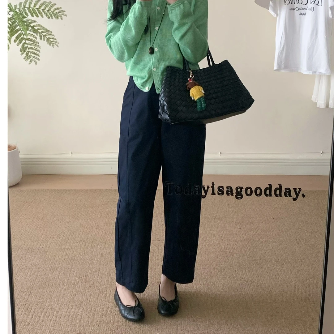 【欢欢心选】2025春季新款舒柔特抗皱时尚休闲百搭镰刀裤【1125】