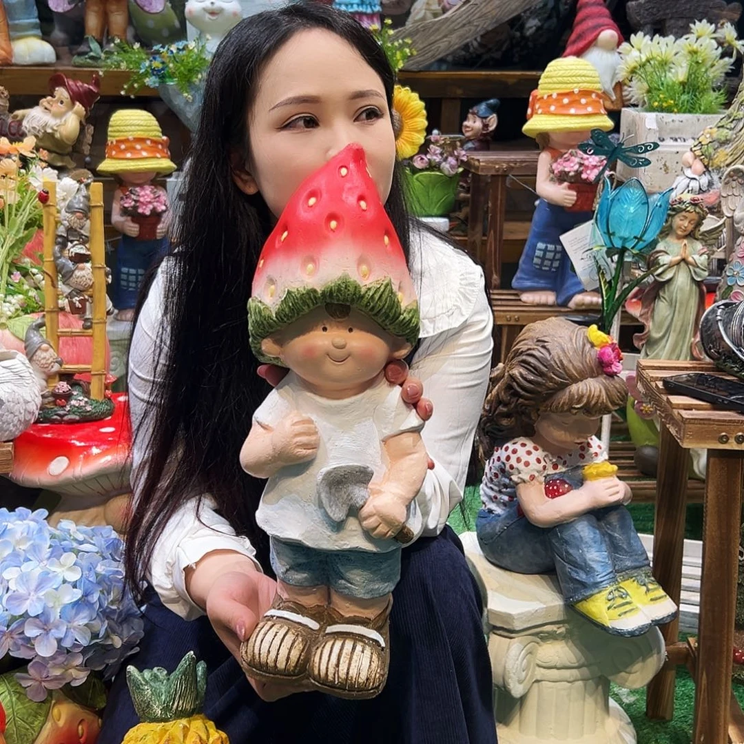 花园摆件红红火火