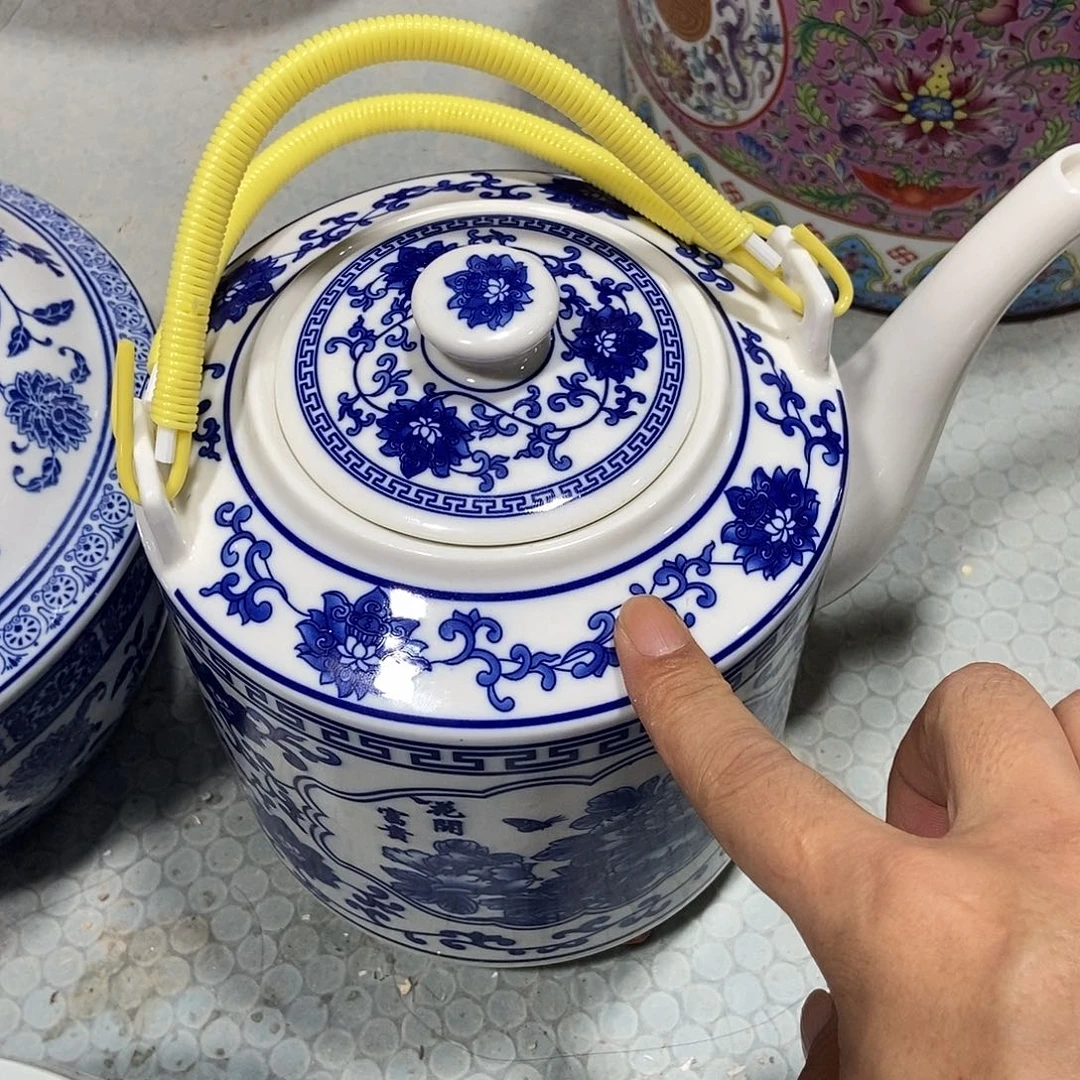 瓷片景德镇陶瓷壶小