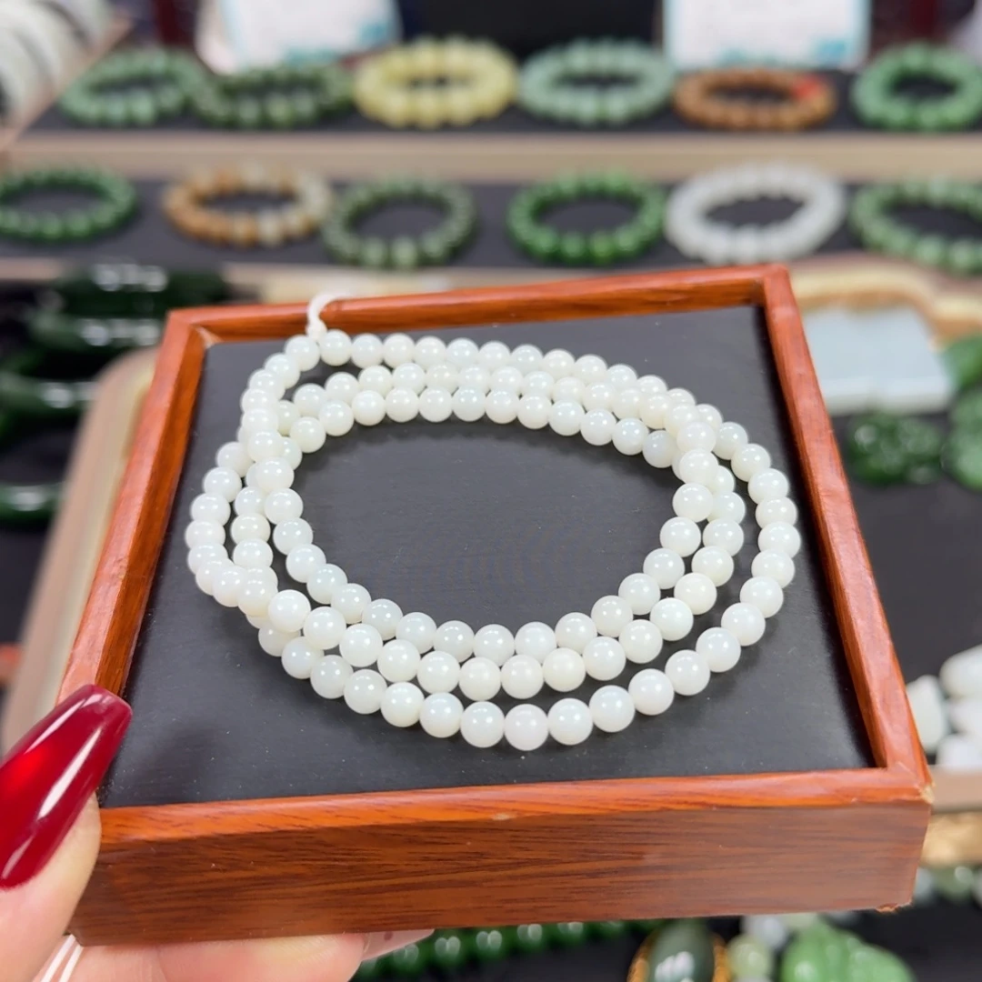 和田玉未镶嵌手链