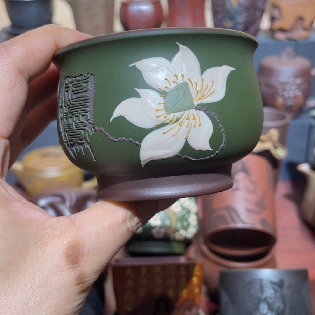 原矿紫砂手工主人杯