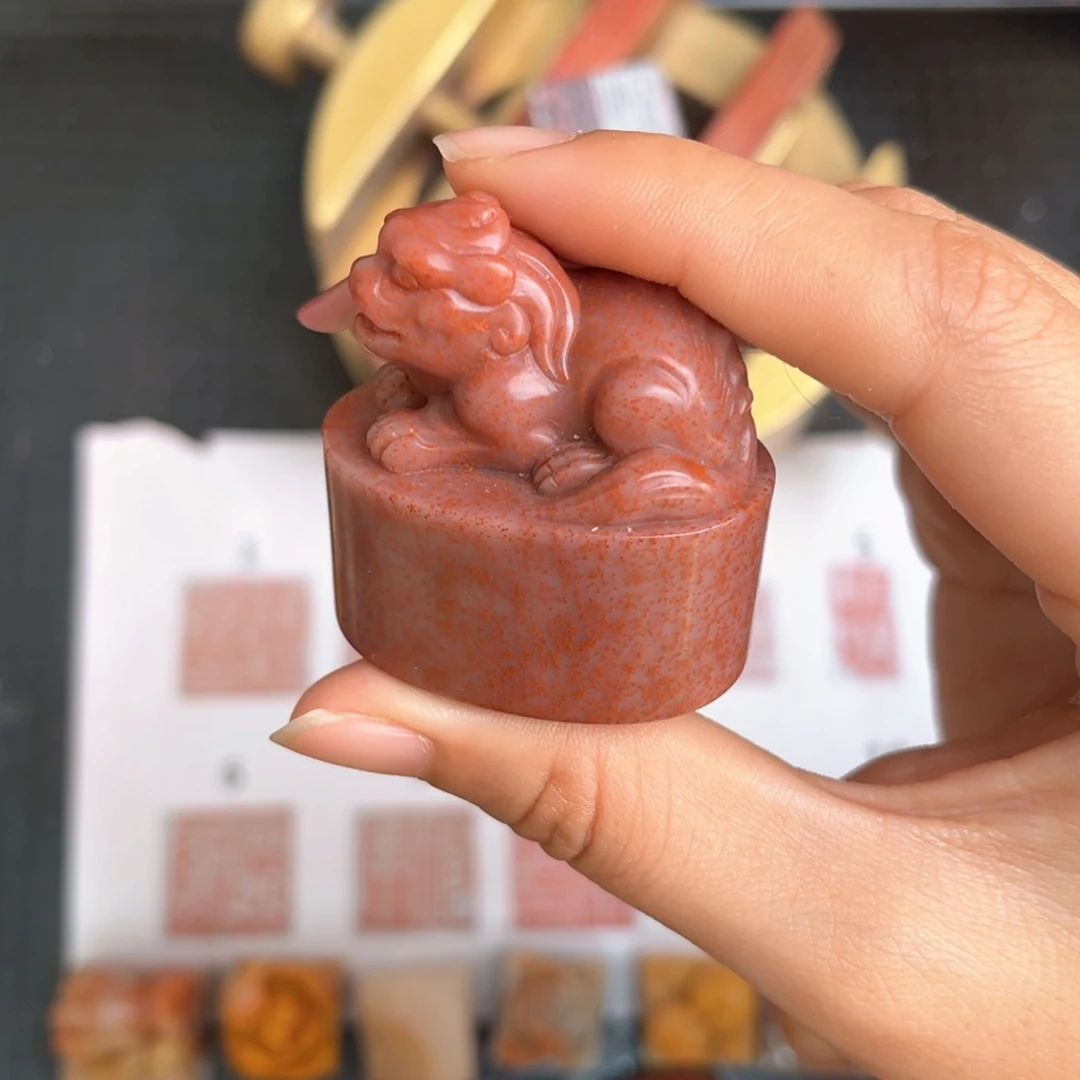 寿山石满砂貔貅纯手工