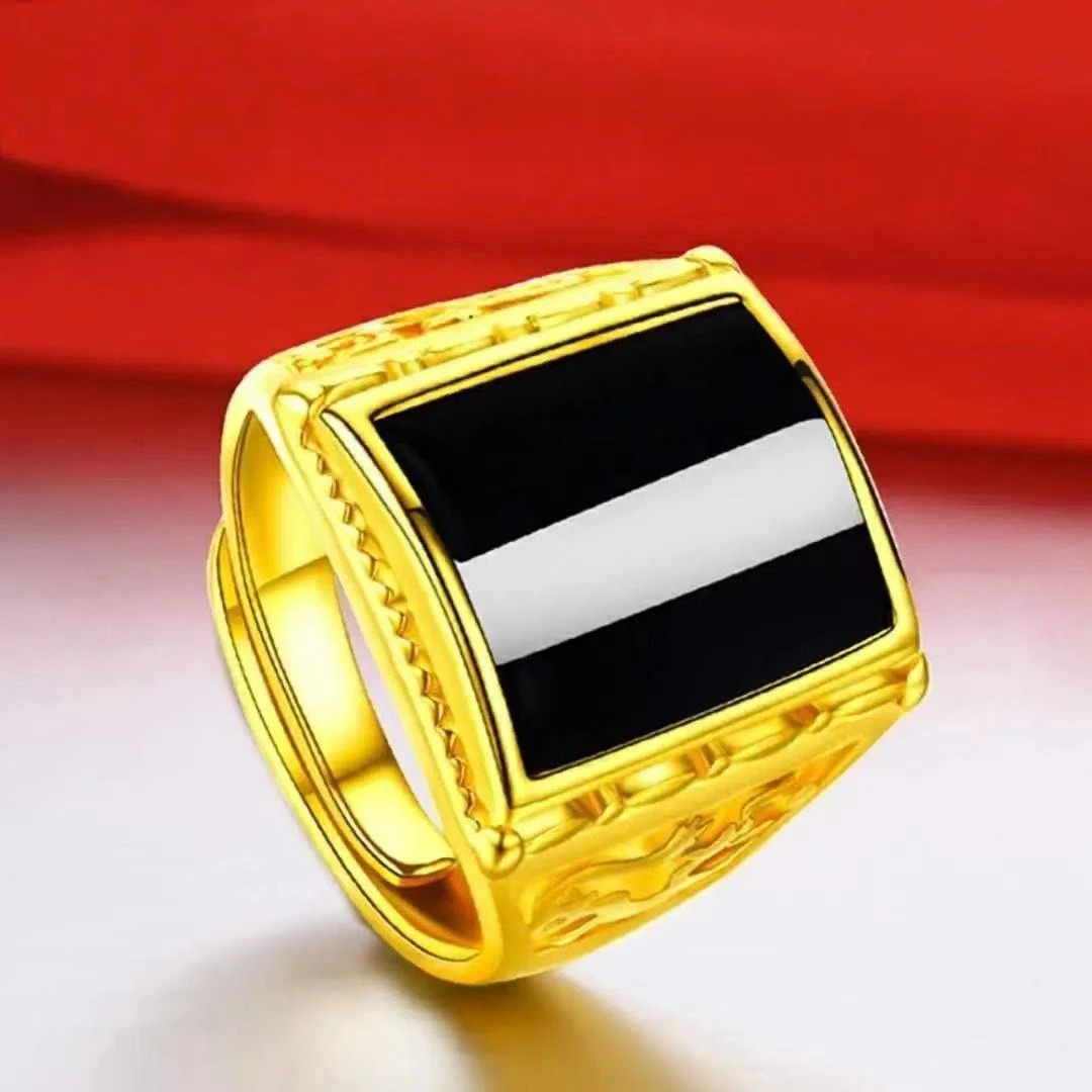 铜合金戒指 铜合金活口黑色戒指