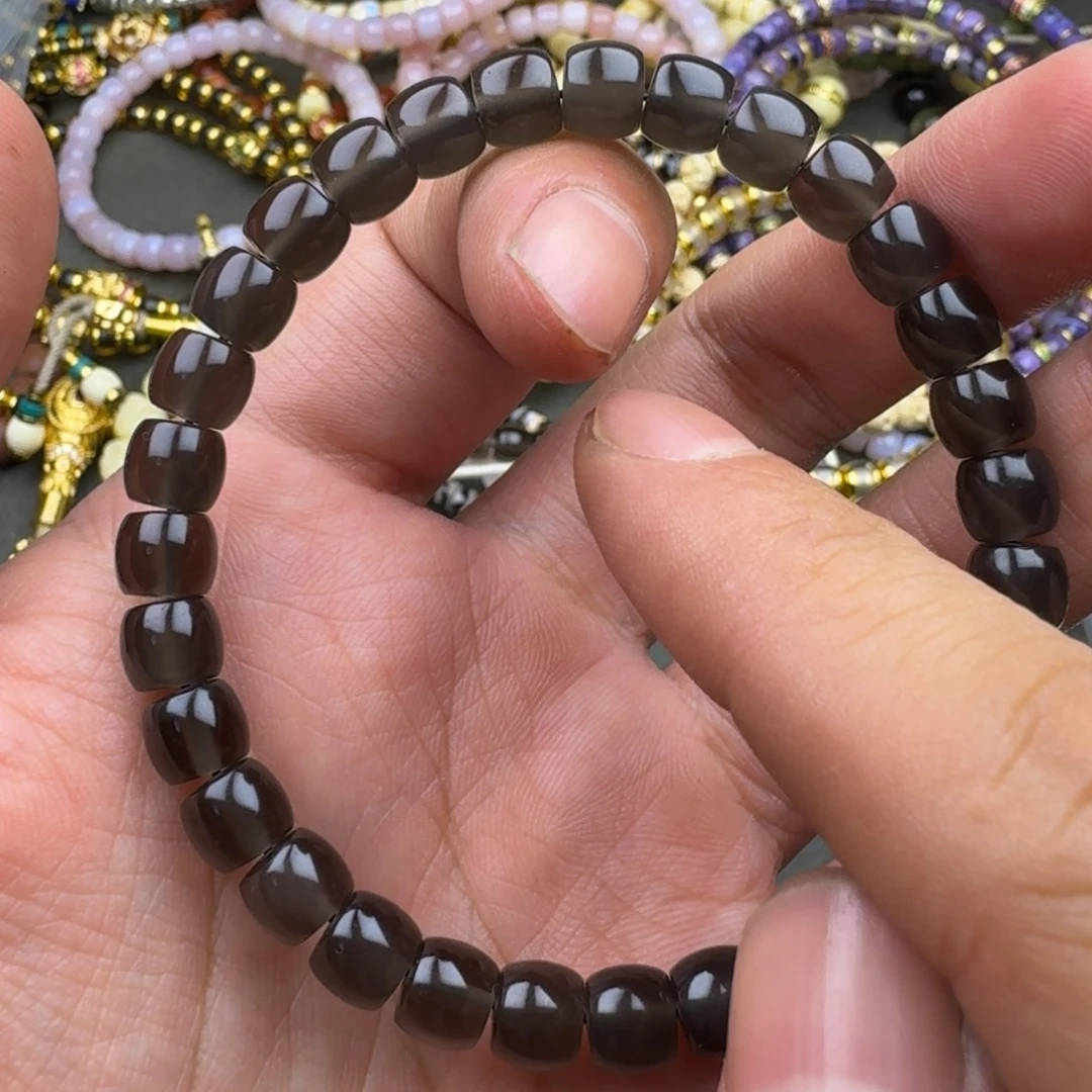 黑曜岩合金笔搁冰曜石精工直切一条随机发