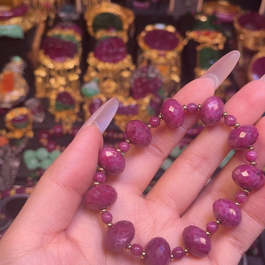 红宝石未镶嵌手链