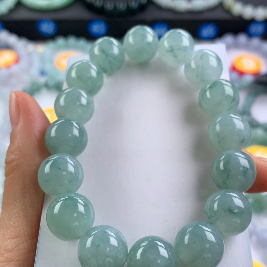 翡翠未镶嵌手链卡13.6