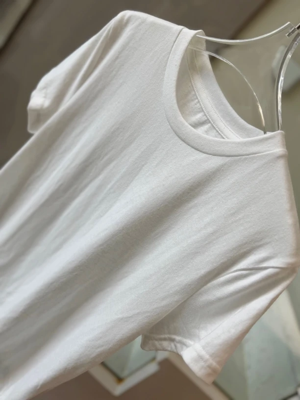 Tsuen荃壹 简约米白短袖T恤