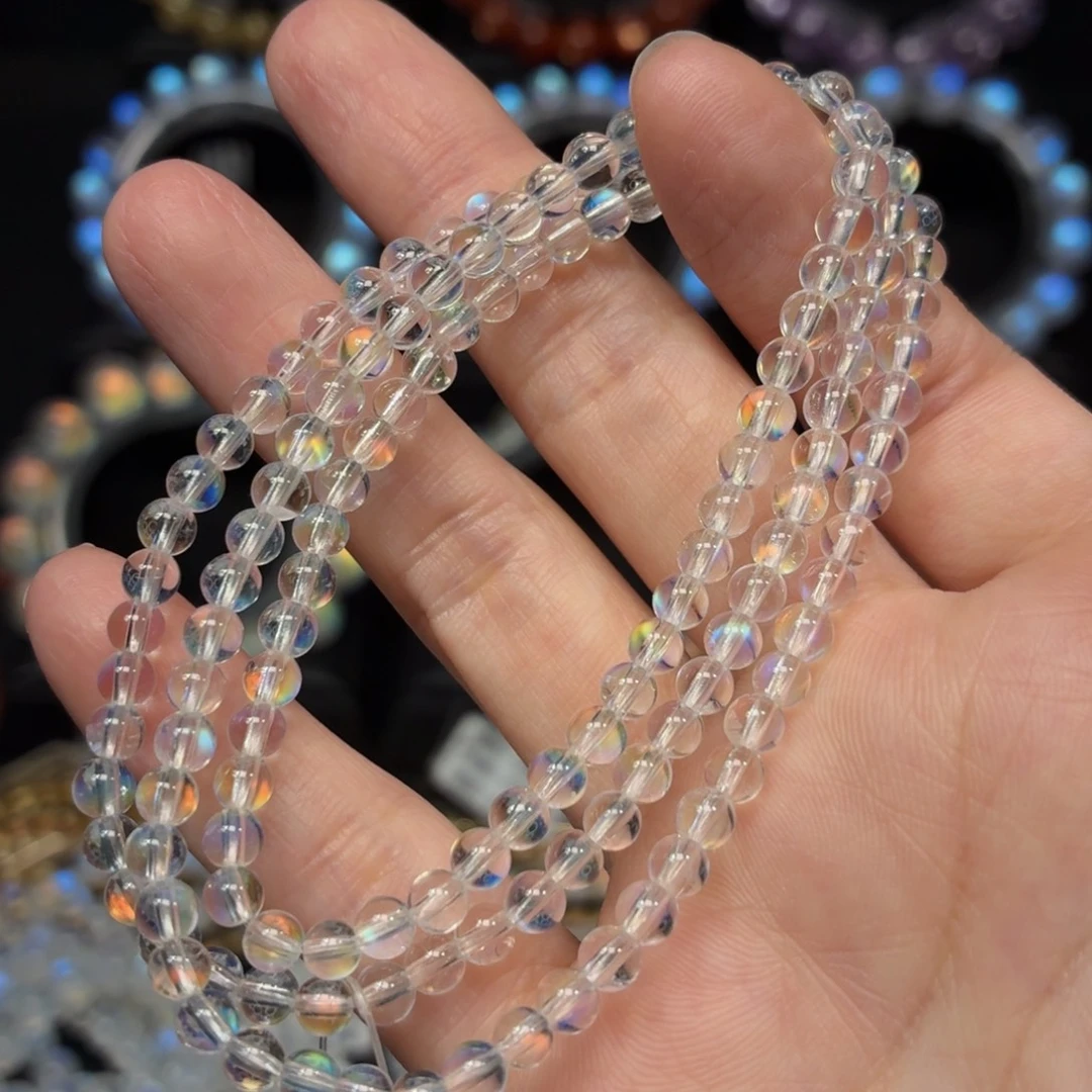 月光石未镶嵌手链MD085#4mm