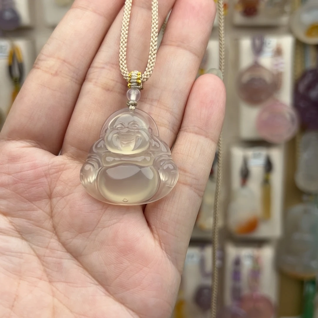 喜***人玛瑙/玉髓未镶嵌吊坠(赠链)