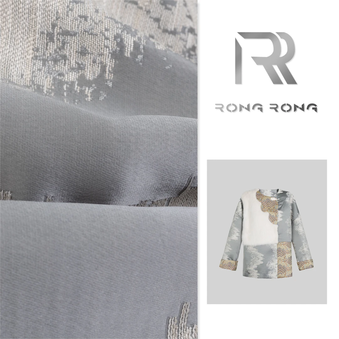 溶溶【古调翔云】RONG 水貂毛皮桑蚕丝内里90鹅绒古风羽绒服ZX-6370