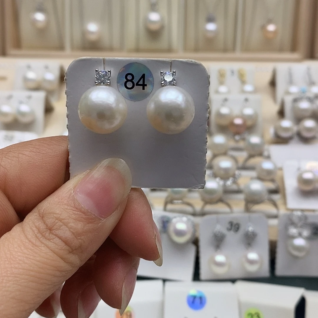 银S925镶嵌淡水珍珠颈饰