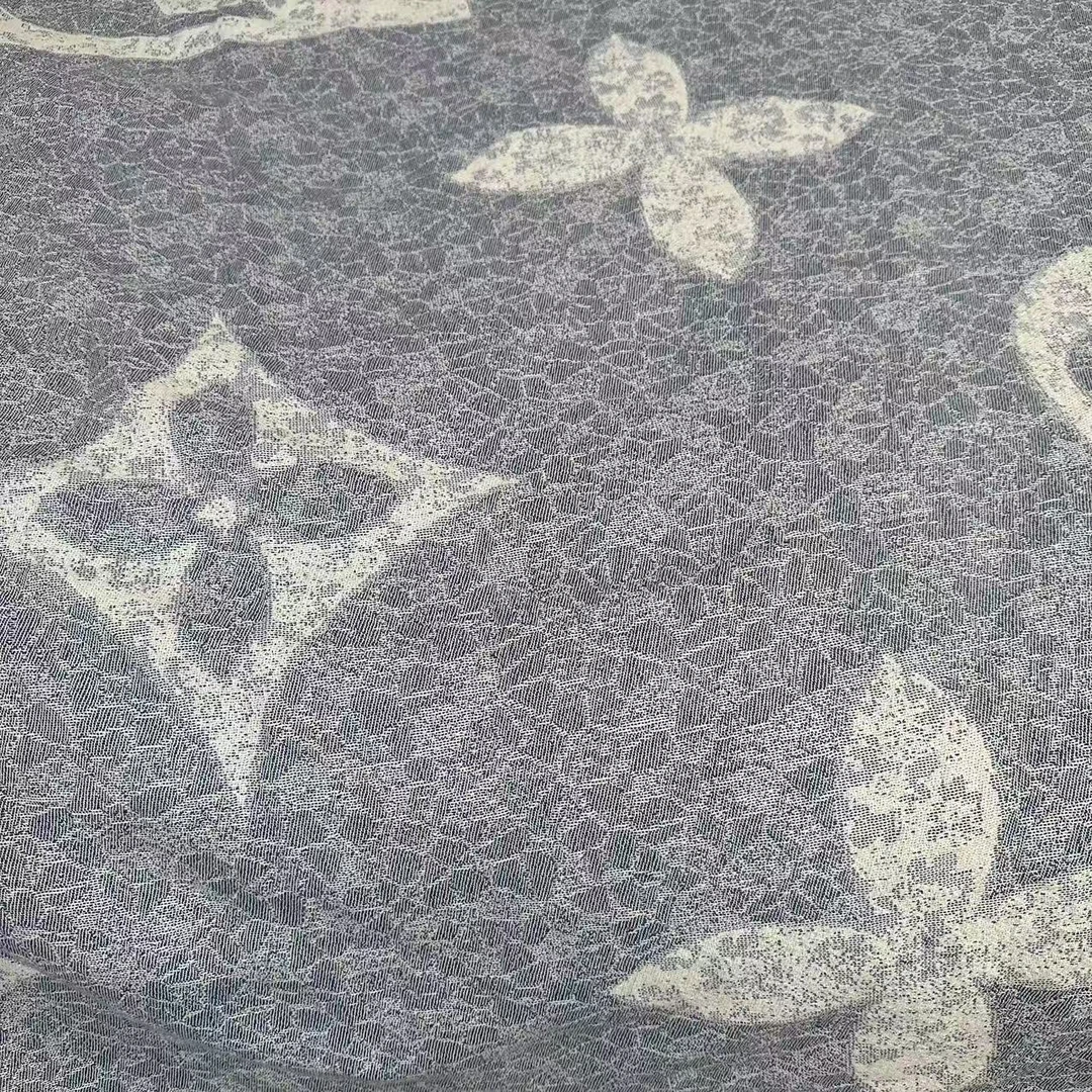 【轻奢老花】150*200cm天然棉麻盖毯