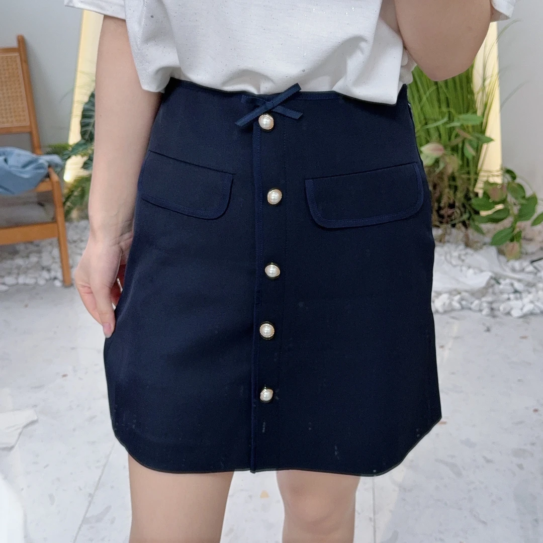 短裙半裙高腰厚款气质O型适中显瘦裙子半身裙LABB133D71