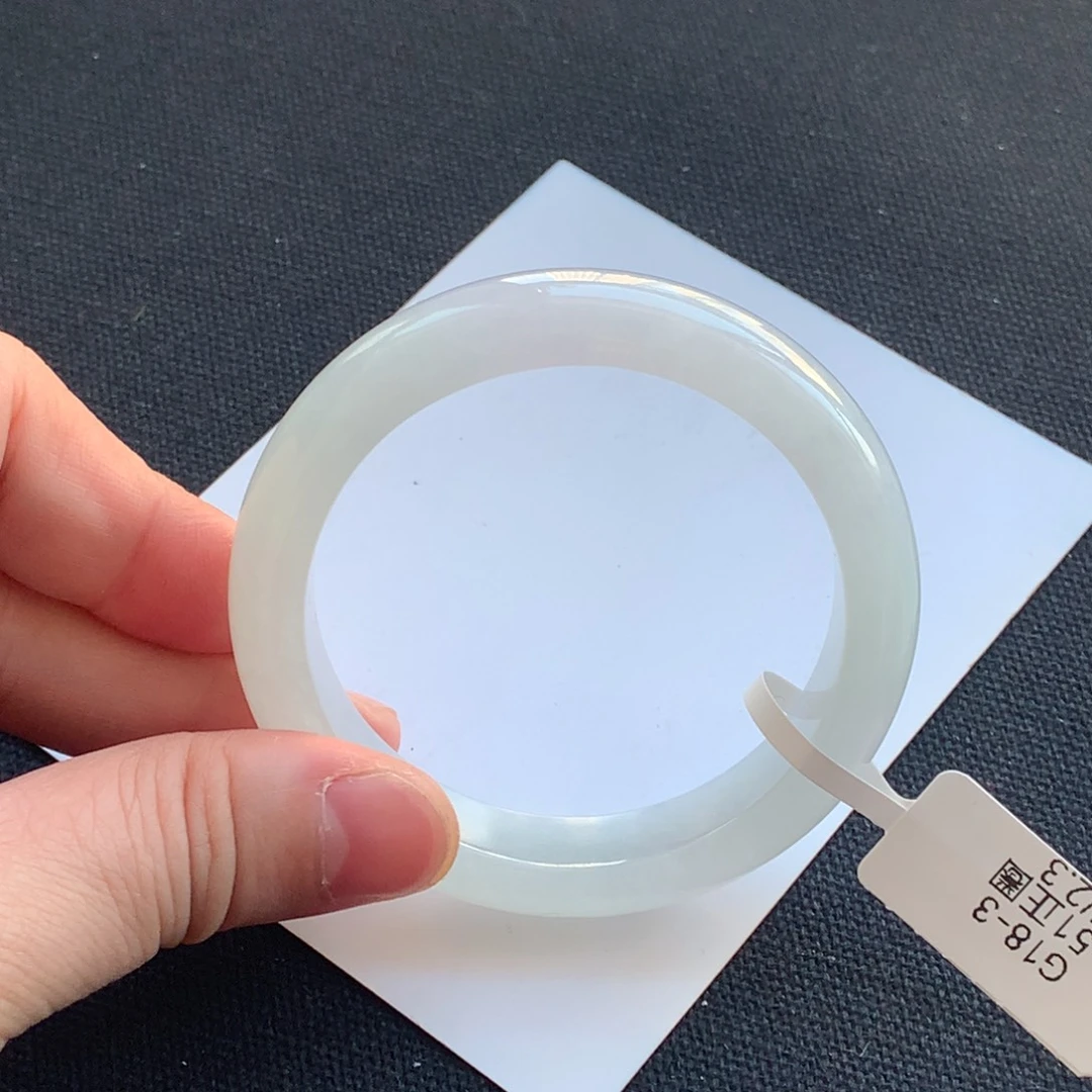 翡翠未镶嵌手镯22号