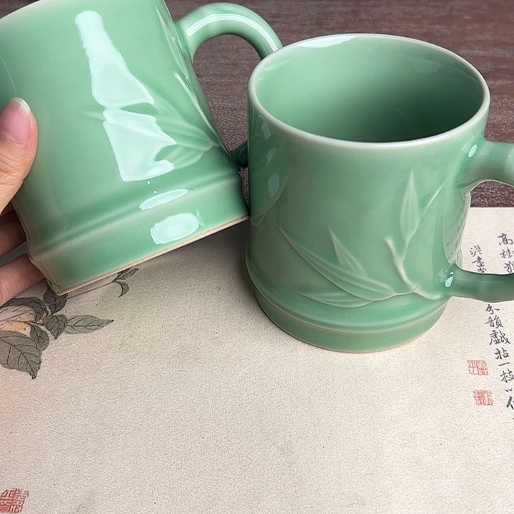 龙泉云间青瓷小米茶器