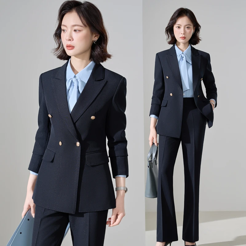 高端西装套装女2025秋新款职业装时尚气质白领正装修身西服工作服