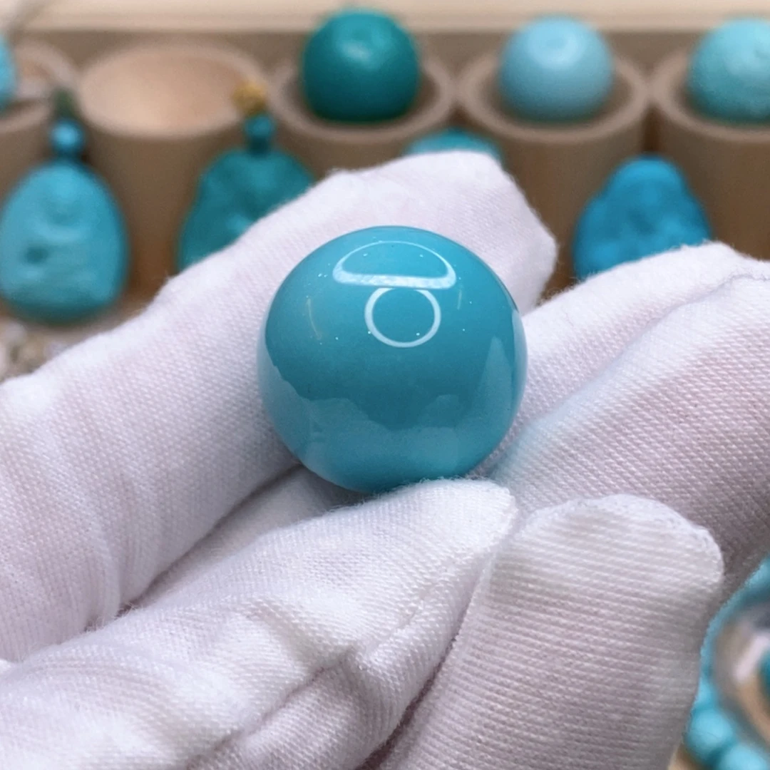 绿松石未镶嵌珠宝奇石20.8mm