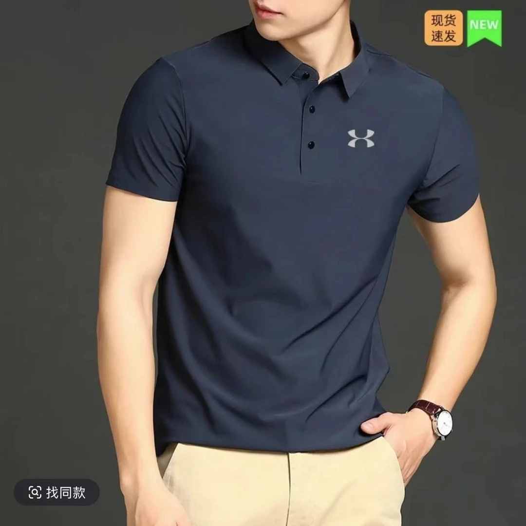 专柜撤柜安德家夏季冰丝无缝polo衫