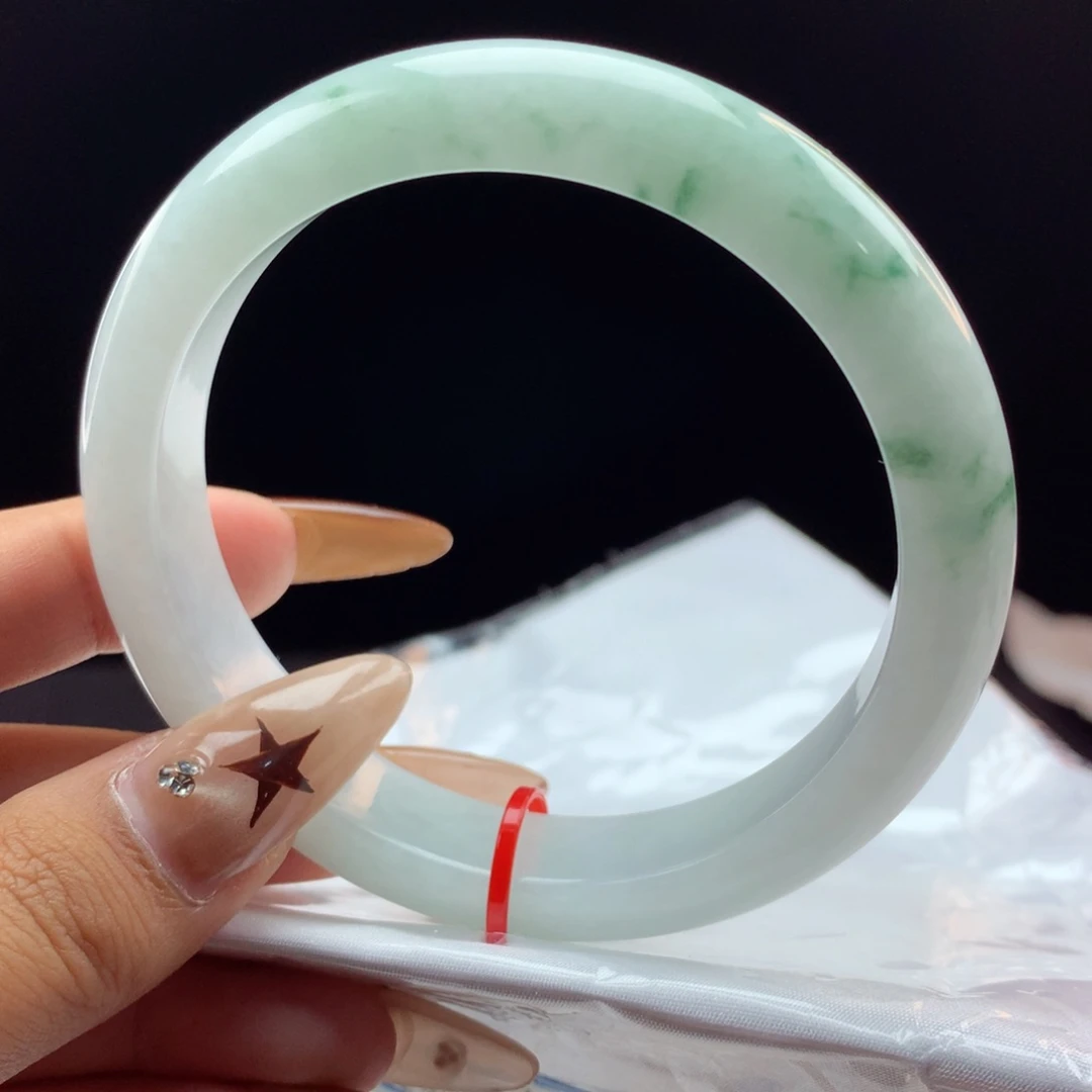 未镶嵌手镯翡翠半山水飘花96169