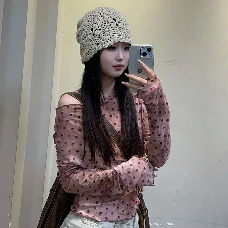 美式甜辣收腰长袖T恤女2025夏季新款薄款透气防晒罩衫超好看上衣