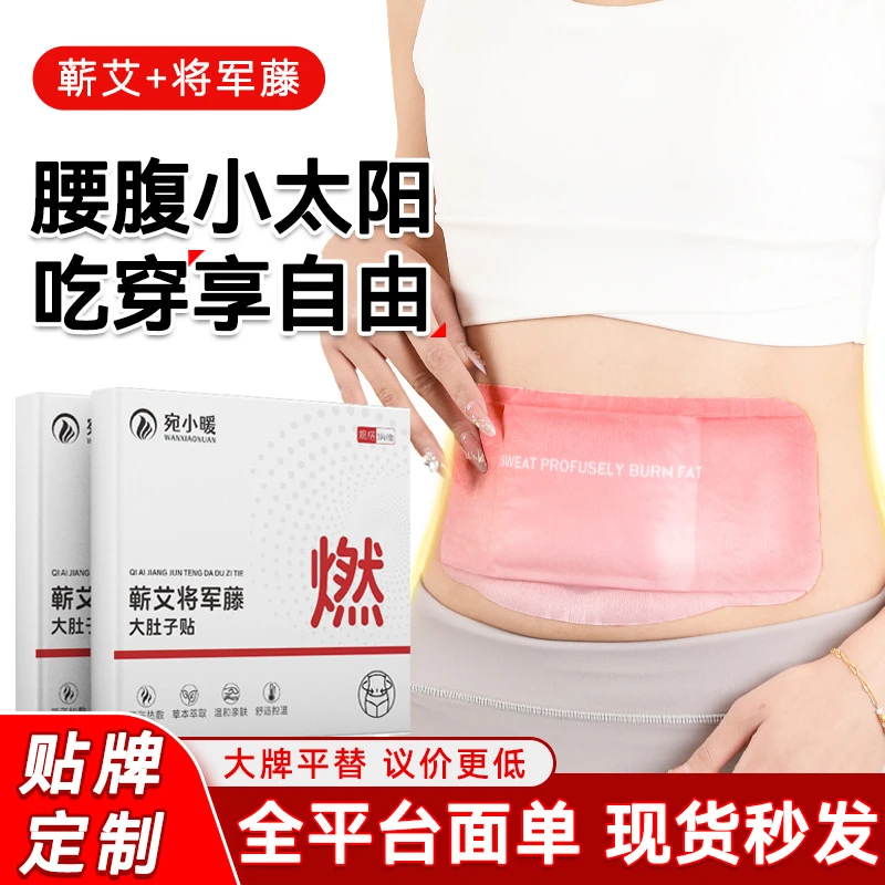 蕲艾将军藤大肚贴艾灸贴保暖蒸汽热敷贴肚子暖身贴艾草贴腰腹贴