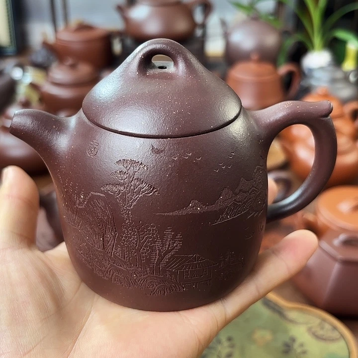 茶壶紫砂秦权 紫泥 200cc