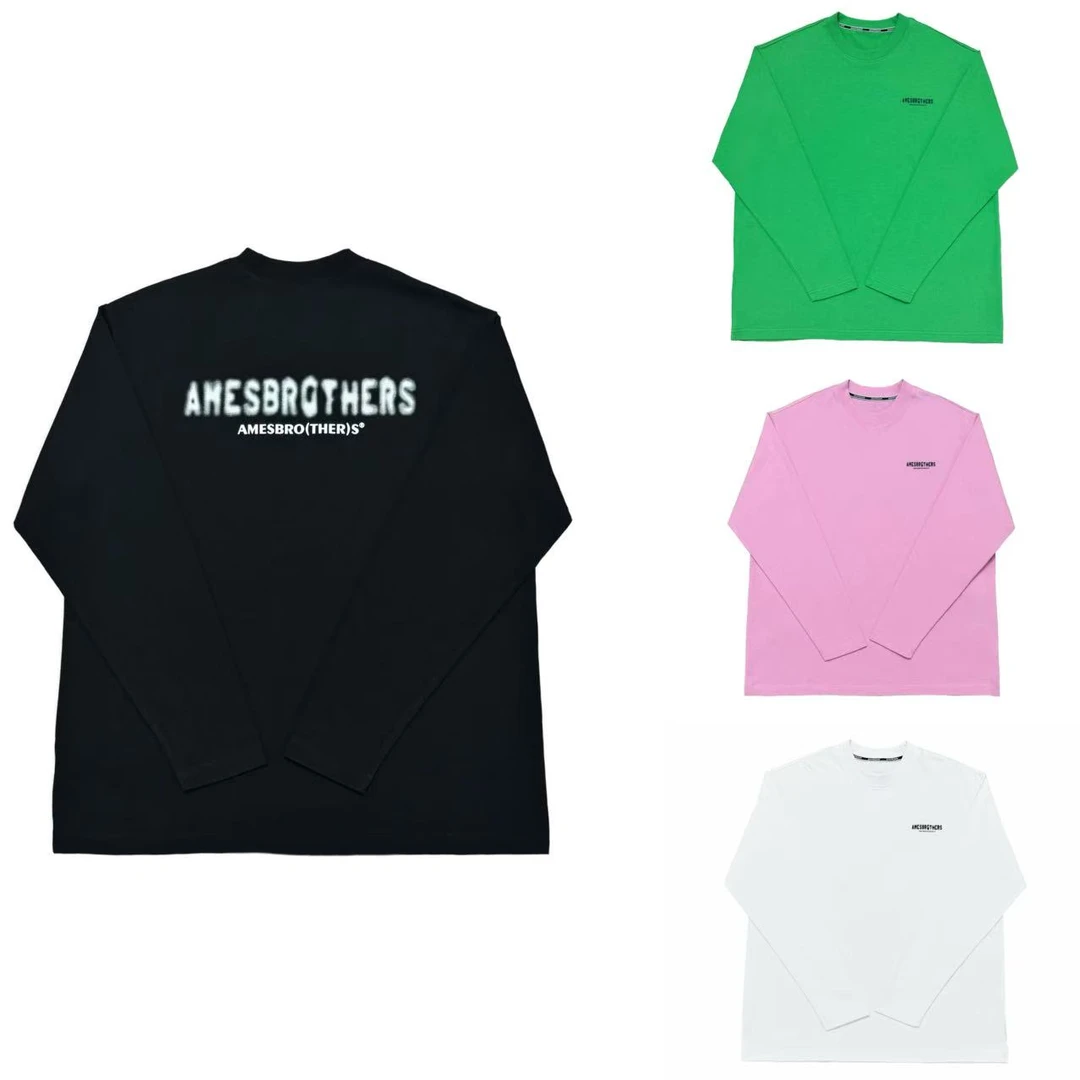 [X]黑白粉绿四色AM字母百搭时尚长袖儿童体恤( 春日满满 )